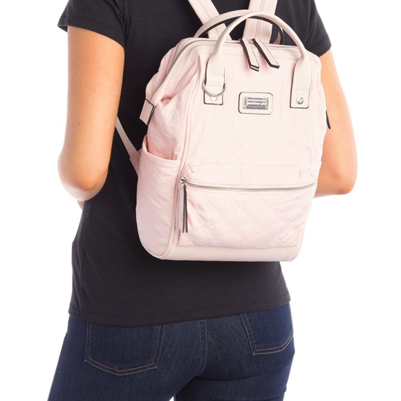 Madden Girl Handbags - Madden Girl Quilted Small Backpack Blush New
